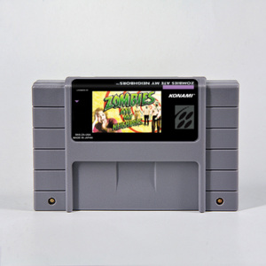 ซอมบี้กินเพื่อนบ้านของฉัน-การ์ด16บิตเกมวิดีโอเกมย้อนยุค Super famiocm SNES cards สำหรับ SFC CLASSIC Console | รุ่น NTSC - Product Image 1