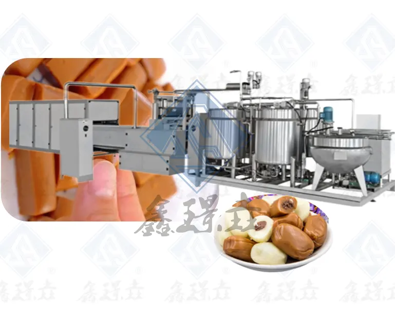 गमी जिलेटिन हार्ड कैंडी बनाने की मशीन फ्लैट लॉलीपॉप मशीनरी वाणिज्यिक जेली कैंडी उत्पादन लाइन