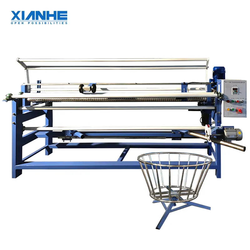 XH-1800 Fabric Winding / Rolling Machine fabric strip cutting and rewinding machine