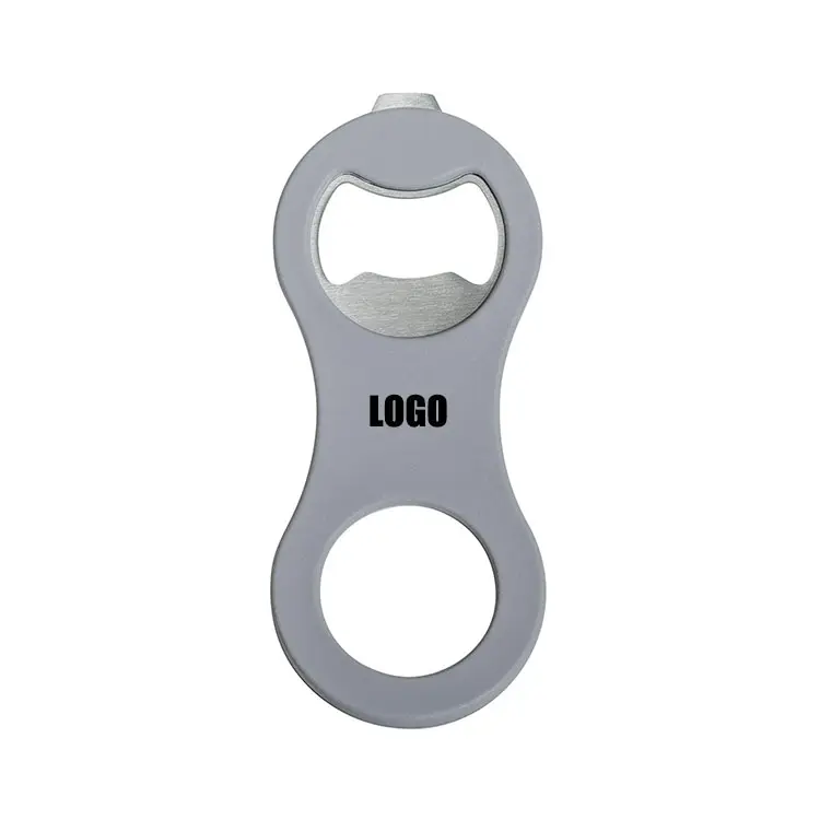 Logo personalizzato 2 in 1 apribottiglie di birra magnetica per il frigorifero apriscatole Pop con tappo