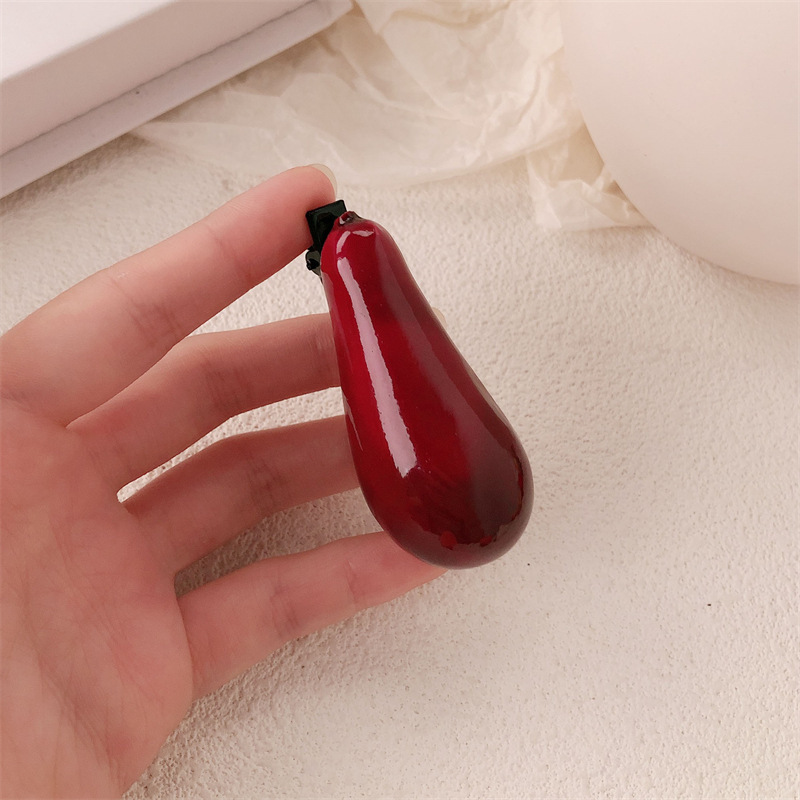 fermaglio per capelli color melanzana 6645