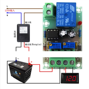 XH-M601 pil şarj kontrol panosu 12V akıllı şarj cihazı güç kontrol panosu otomatik şarj güç kapalı Diy modülü - Product Image 3