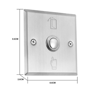 Interruttore a pulsante di uscita del pannello in lega di zinco per il sistema di controllo accessi alla porta - Product Image 3