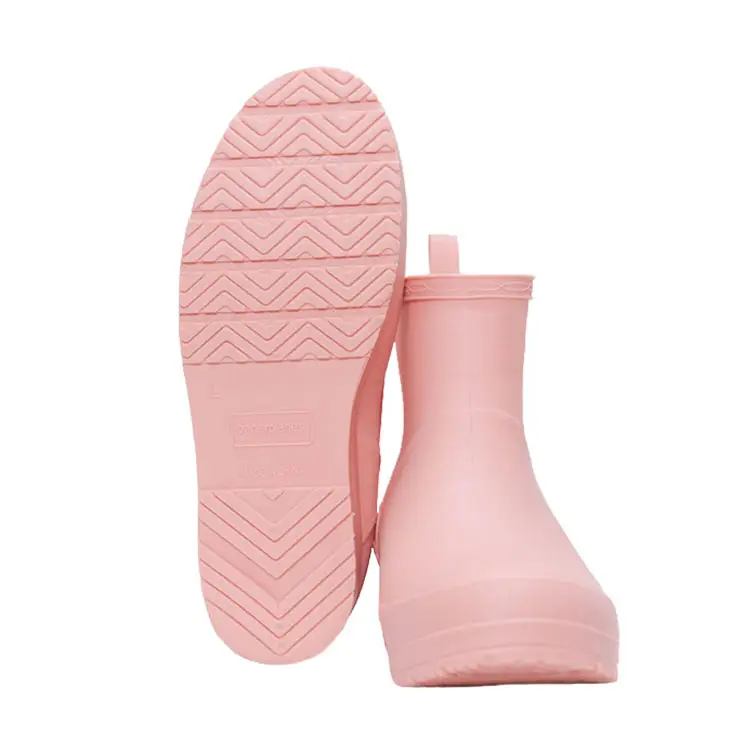 Custom Logo Woman Reusable Durable Elasticity Anti-Slip Waterproof Versatile Tpe Fashion Rain Boots Kids
