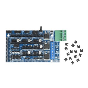 Пандусы 1,4 1,5 1,6 контроллера щит для Arduino Mega 2560 3D принтер материнская плата панель Красный Черный RepRap Prusa I3 Mendel
