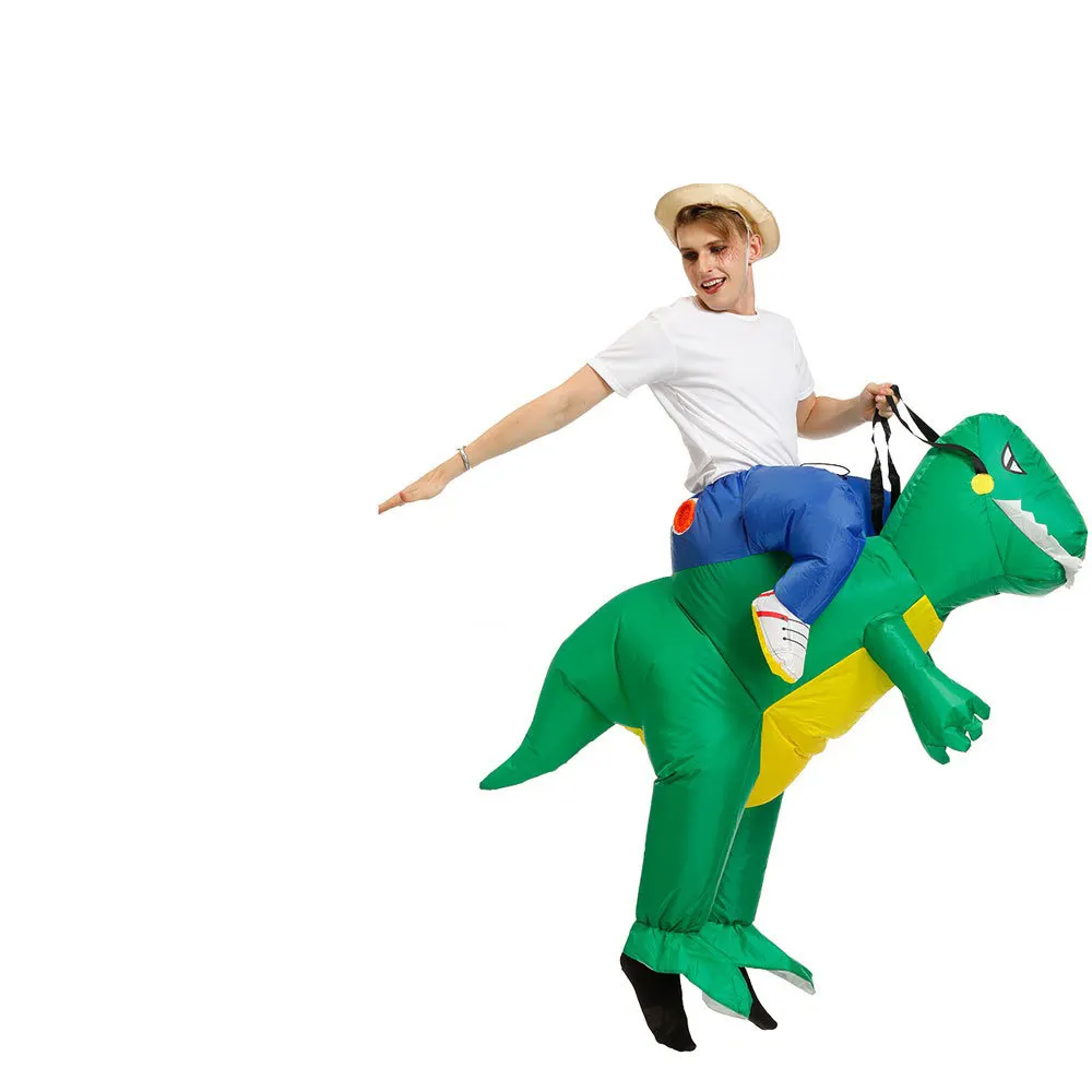 Costume da drago gonfiabile per bambini Costume da dinosauro Cosplay T-Rex Costume da bambino