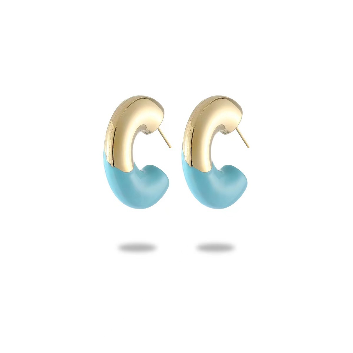 Blue earrings 30mm