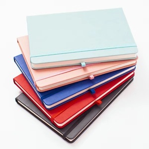A5 Logo personalizzato Plain Note Book con cinturino in pelle con stampa personalizzata in lino cartonato Journal Notebook - Product Image 3