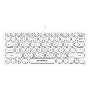 El nuevo teclado redondo Keycap portátil Teclado con cable de escritorio Teclado de oficina con cable - Product Image 3