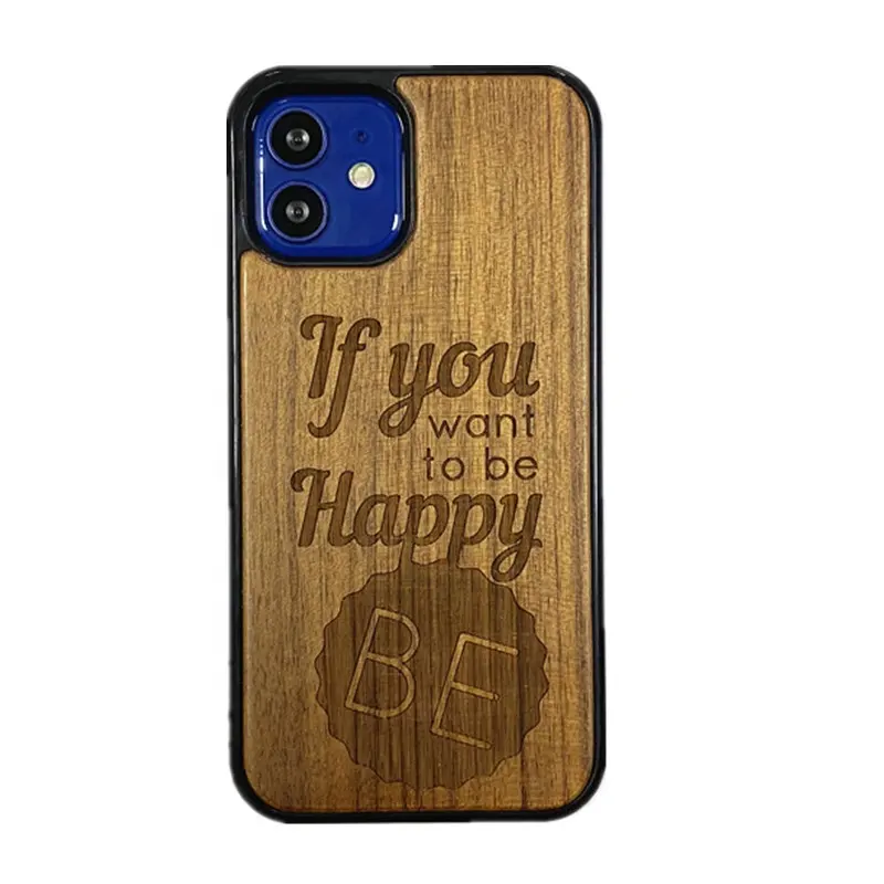 2023 New TPU PC Wood Pattern Case Cherry Wooden Grain Phone Case For iPhone 15 14 13 Pro Max 15 Plus