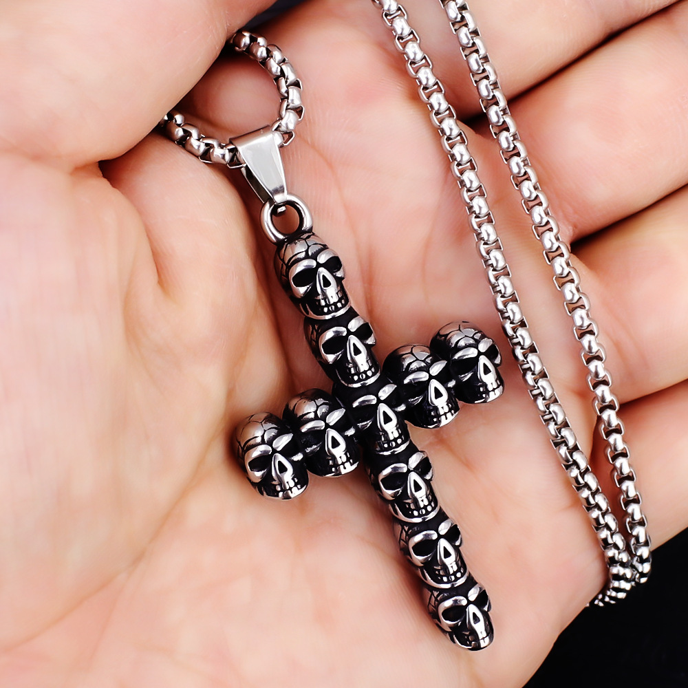 silver Multi-skeleton steel chain