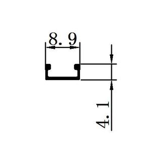Durable Aluminum <strong>LED</strong> Profile Surface Mounting Bendable <strong>LED</strong> Bar 8.9*4.1mm for Furniture Heat Sink Custom Cutting Process - Product Image 3