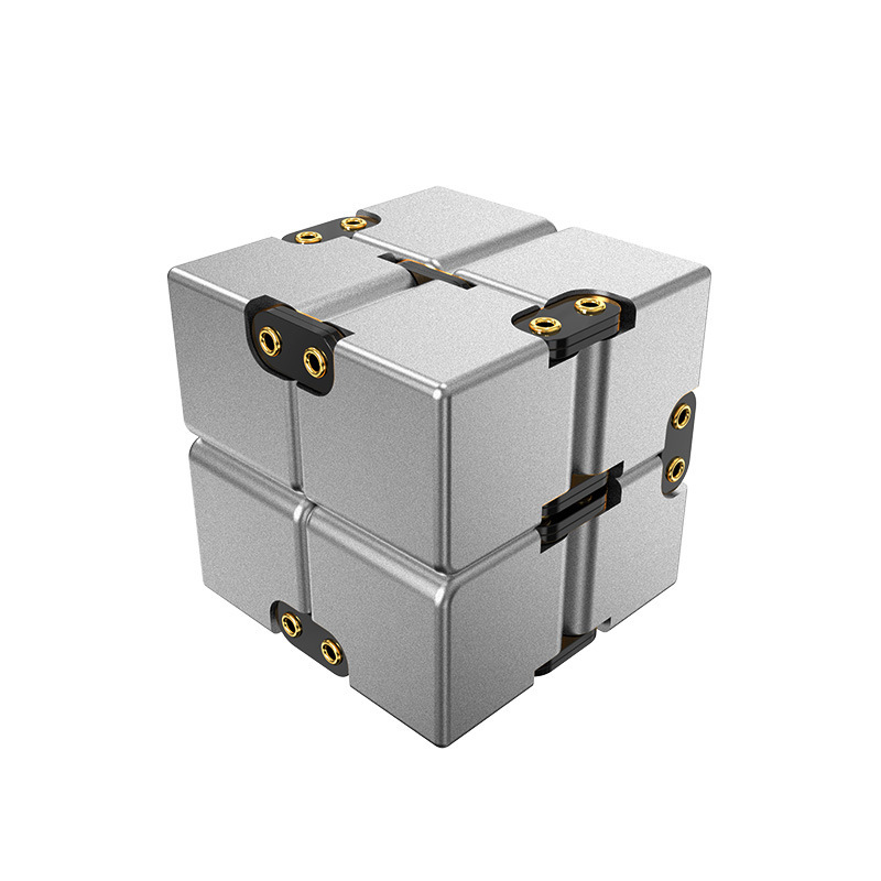 Rivet Infinity Cubo de Rubik-Silver Sparkle