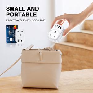 AU Socket Multi Adapter Converter Cargador de teléfono móvil Enchufe eléctrico Función de salida Control Toma de corriente Pared Usb - Product Image 6