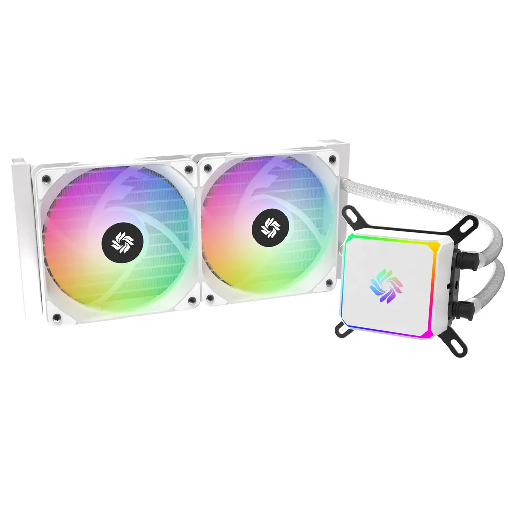 Atacado personalizado RGB iluminação 240 líquido refrigeração a água CPU integrado dissipador de calor