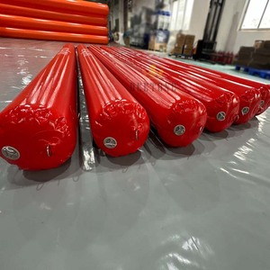 红色定制标志游泳救生圈开水/充气长圆柱形游泳浮标 - Product Image 5