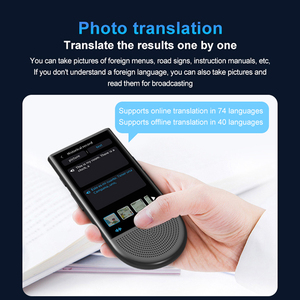 Smart Device with 148 Languages <strong>Online</strong> and Offline Translation Support <strong>Android</strong> OS 4G Sim Card Touch Screen Photo Translation