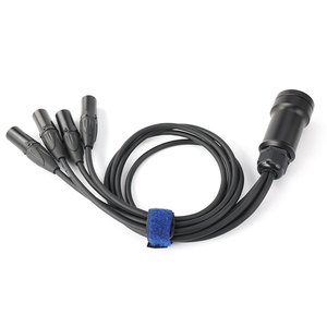 新设计网络转换器DMX RJ45 CAT6母对4 3针XLR公连接器电缆音频适配器信号扩展器分离器 - Product Image 6