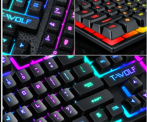 Nuevo Teclado mecánico para juegos T20, panel táctil, teclado de aluminio mecanizado, teclas, teclado de diseño a prueba de derrames