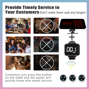 Nhà hàng Waiter Watch Máy nhắn tin hệ thống nhà hàng Maid-Call-buzzer-<span class=keywords><strong>System</strong></span>-Wireless-Maid nhà hàng Waiter Call Watch - Product Image 4
