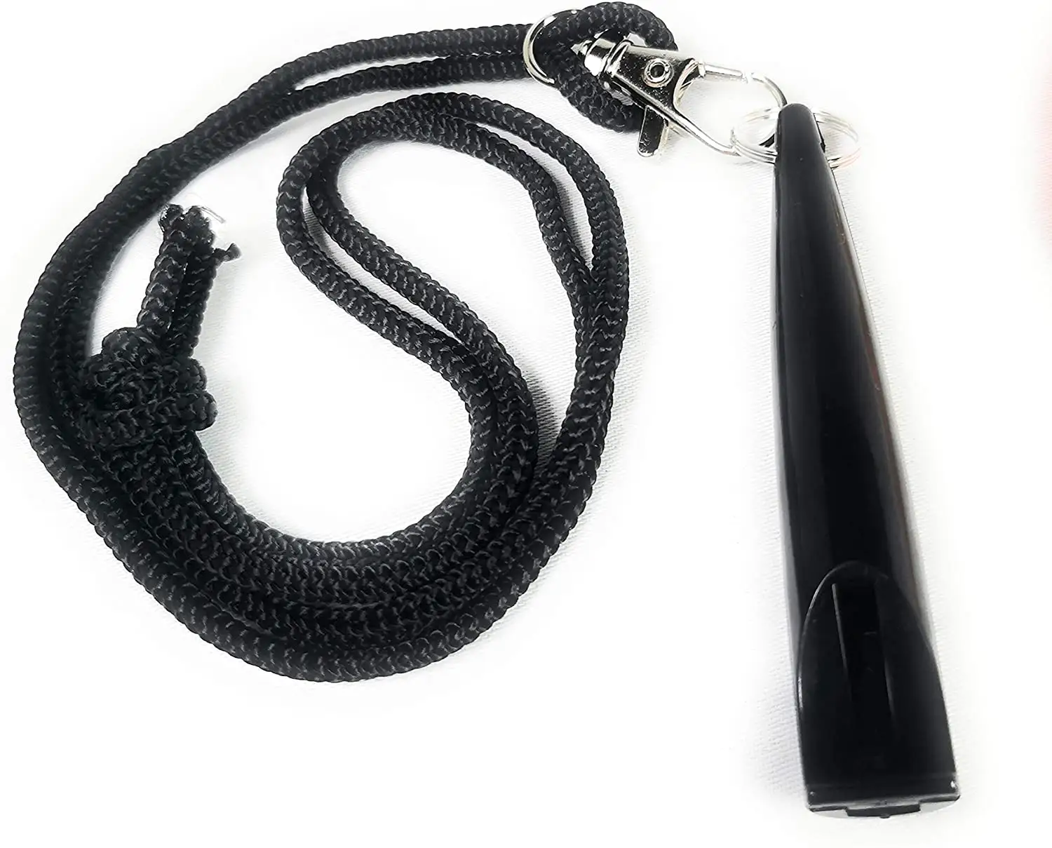 Professional High Pitch Plastic Dog Whistles for Recall Training Complete with Rope Lanyards and Keyrings