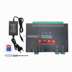 Контроллер программирования K-8000CK SD-карты, 8 портов, 8192 пикселей, адресуемый RGB, программируемый пиксель, светодиодный контроллер света - Product Image 1