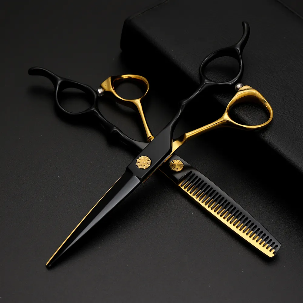 Profecional Barber Hair Cut Cutting Scissors Cabeleireiro Salon Thinning Titan Shears Para Hair Stylist