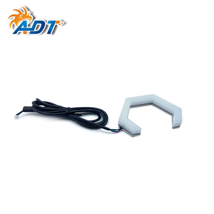 ADT RGBエンジェルアイズLEDレトロフィットランニングライトヘッドライトプロジェクターRGBWDRLウインカー六角ハローリング - Product Image 4