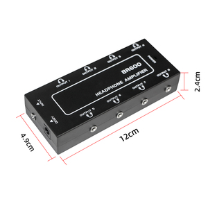 Divisor de audio 1/8 de 8 vías, caja divisora auxiliar multipuerto de 3,5mm para instrumentos, teclado, auriculares, monitor de estudio, altavoz - Product Image 6