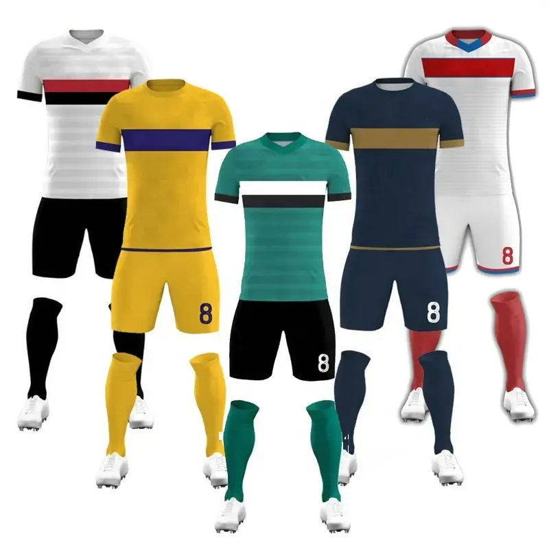 Baixo MOQ Futebol Jersey personalizado Sublimação Soccer Jersey Uniforme Soccer Jersey goleiro