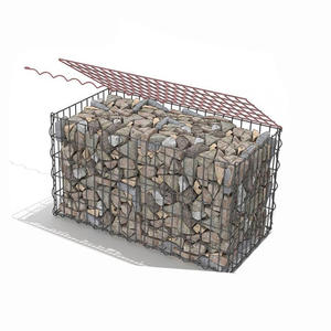Galvanizli korozyon önleyici kaynaklı <span class=keywords><strong>Gabion</strong></span> kafesleri bahçe peyzaj dekorasyon galvanizli manzara kavisli bariyer <span class=keywords><strong>Gabion</strong></span> duvarları - Product Image 6