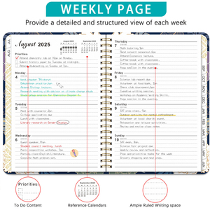 Color moda inglés planificador oficina de negocios inglés Bloc de notas A5 bobina diario planificador notas de reunión itinerario calendario cuaderno - Product Image 5