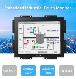 Offener Rahmen 10,1 10,4 12,1 13,3 Zoll industrieller kapazitiver/resistiver Touchscreen-Monitor - Product Image 2