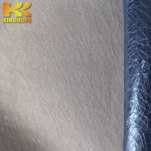 Độ bóng cao nhăn cuero PU Shinny tổng hợp <span class=keywords><strong>rexine</strong></span> da với Faux Suede ủng hộ cho giày & Túi xách - Product Image 4