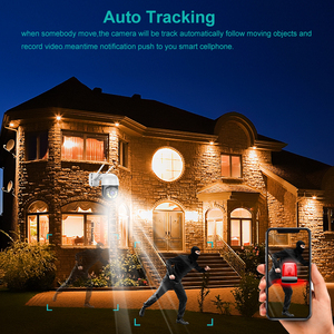 1080P uzun menzilli otomatik izleme dönebilen PTZ ağ kamerası XM ICSEE APP telefon kontrolü açık renk gece görüş WIFI kamera - Product Image 2