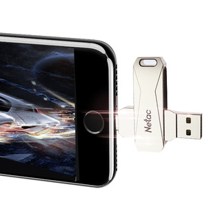 Orijinal Netac U652 aydınlatma USB çift arayüz Flash sürücü yüksek hızlı USB Stick iPhone ve iPad - Product Image 5