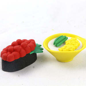 Soododo Tùy Chỉnh In 3D Động Vật Sushi Hình Bút Chì Erasers Bán Buôn Sáng Tạo Văn Phòng Trường Nguồn Cung Cấp Khuyến Mại Erasers - Product Image 2