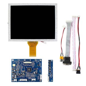 Pantalla de módulo de pantalla Lcd con placa de circuito de pantalla Lcd Entrada Vga Av Ej080Na-05A Rgb 50 pines 8 pulgadas 800X600 Ips Pantalla Lcd