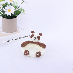 Hoa Tulip tay-móc sợi DIY Bộ đồ ăn bảng placemat cách nhiệt Mat hoa tách trà Coaster - Product Image 2