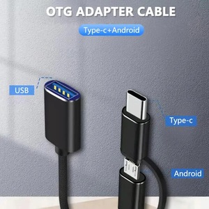 Wholesale <strong>2</strong> <strong>in</strong> <strong>1</strong> Otg Android Micro Type c Otg Adapter Type c to Usb for Mobile Phone Tablet - Product Image 4