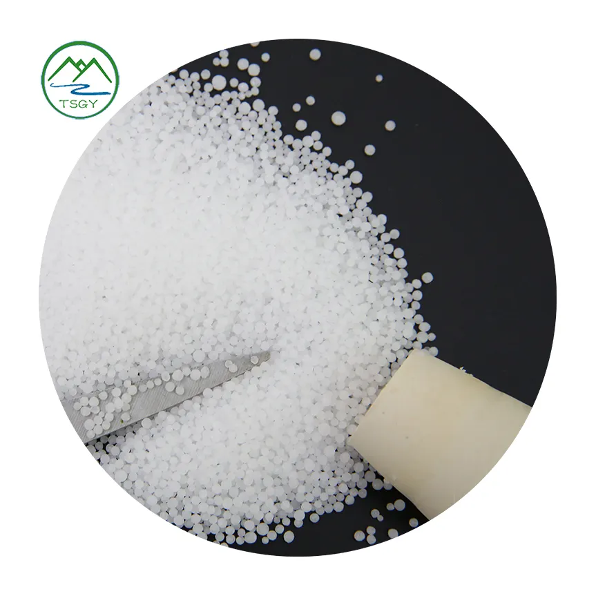 Fertilizante de nitrógeno de grado industrial 46% Carbonamida Blanco prillied 46-0-0 Fertilizante de urea