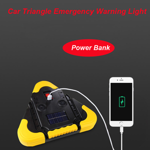 Taşınabilir güneş LED İş işık üçgen uyarı işareti araba acil arıza alarmı lamba ışığı diğerleri araba işık aksesuarları - Product Image 3