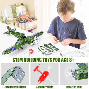 教育diy组装3d梦幻合金车辆模型建筑块玩具套装金属建筑块套件 - Product Image 3