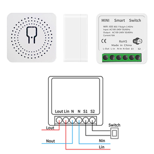 16A Mini WiFi Smart Switch interruttore modulo fai da te interruttori della luce a 2 vie Timer telecomando funziona - Product Image 3