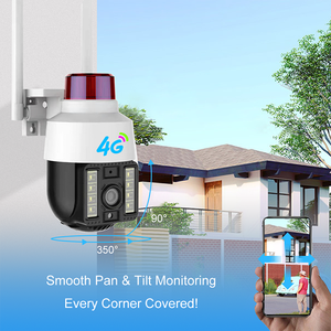 4G 3MP V380Pro Wifi IP PTZ摄像机室外1mp凸轮迷你智能家居360自动跟踪Wifi报警发光二极管摄像机 - Product Image 4