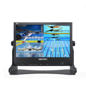 SEETEC-Monitor de transmisión en vivo, 15,6 pulgadas, con 4 salidas de entrada HDMI para Mini mezclador de vídeo ATEM
