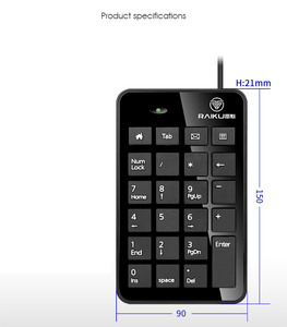 VONN 2025新しい格安ビジネスK601 23キー有線ナンバーパッドミニ数字キーボード金融会計事務所 - Product Image 3