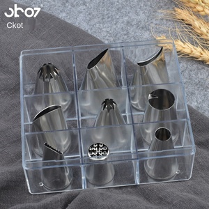 Ckot Pattern Decorating Tool <strong>Suit</strong> 9Head Large Pattern Stainless Steel Mouth of Piping Device Cookie <strong>Baking</strong> Flower Mouth - Product Image 3