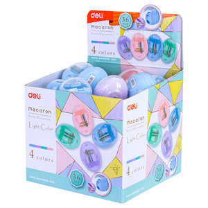 Deli E0525 ilkokul öğrencileri için manuel kalemtıraş özel küçük otomatik taşınabilir kalemtıraş anaokulu - Product Image 1