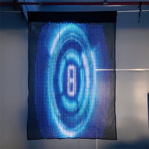Bandiera colorata luminosa programmata natale Led danza telecomando visive Pole bandiere con luce - Product Image 4